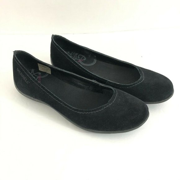 Merrell Womens Ballet Flats Suede Slip On Basic